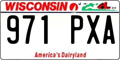 WI license plate 971PXA