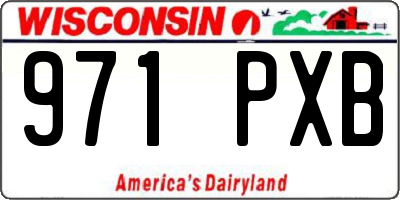 WI license plate 971PXB