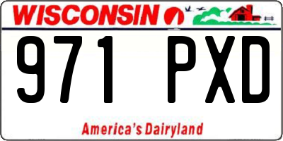 WI license plate 971PXD