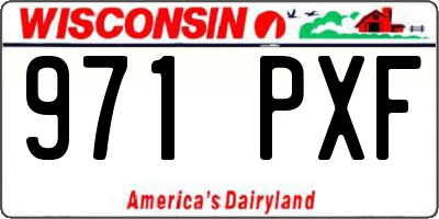 WI license plate 971PXF