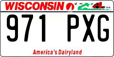 WI license plate 971PXG