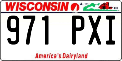 WI license plate 971PXI