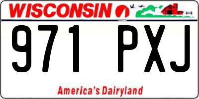 WI license plate 971PXJ
