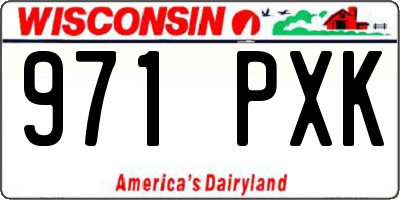 WI license plate 971PXK