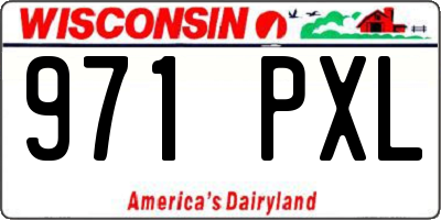 WI license plate 971PXL
