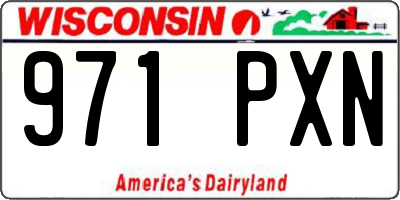 WI license plate 971PXN