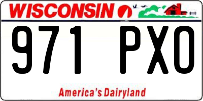 WI license plate 971PXO