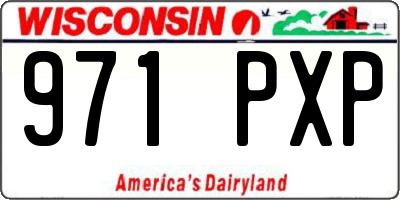 WI license plate 971PXP