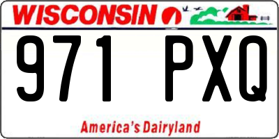 WI license plate 971PXQ