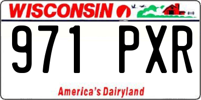 WI license plate 971PXR