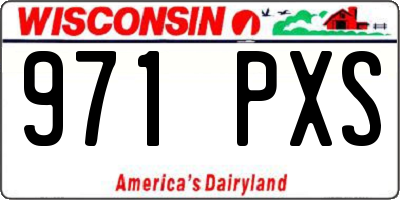 WI license plate 971PXS