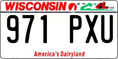 WI license plate 971PXU