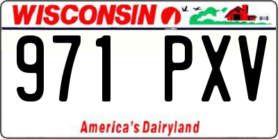 WI license plate 971PXV