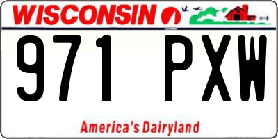 WI license plate 971PXW