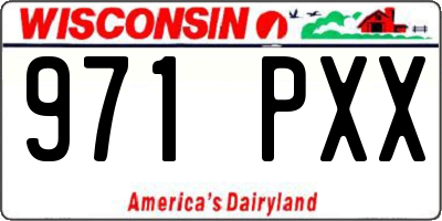 WI license plate 971PXX