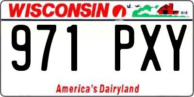 WI license plate 971PXY