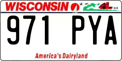 WI license plate 971PYA