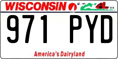 WI license plate 971PYD