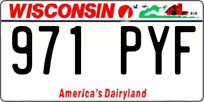 WI license plate 971PYF