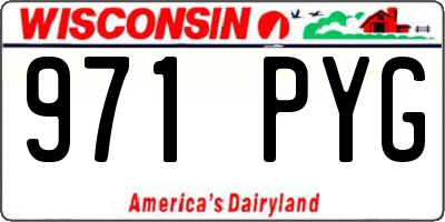 WI license plate 971PYG