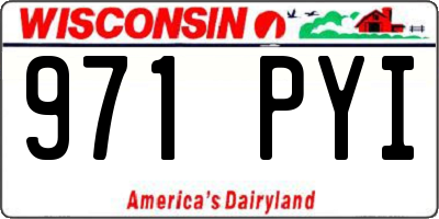 WI license plate 971PYI