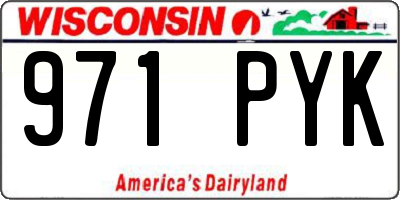 WI license plate 971PYK