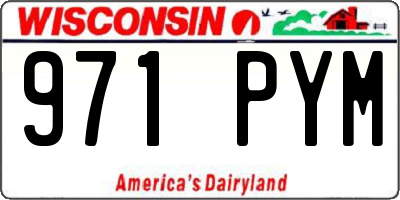 WI license plate 971PYM