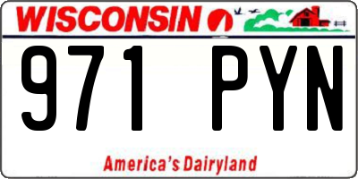 WI license plate 971PYN