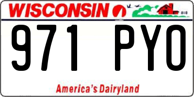 WI license plate 971PYO
