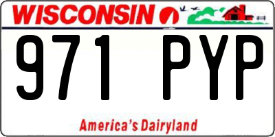 WI license plate 971PYP