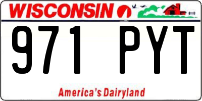 WI license plate 971PYT