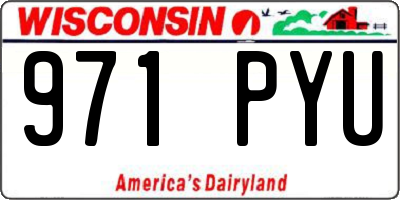 WI license plate 971PYU