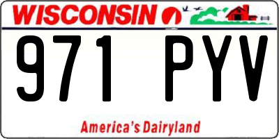 WI license plate 971PYV