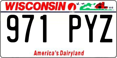 WI license plate 971PYZ