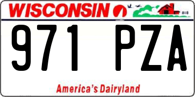 WI license plate 971PZA