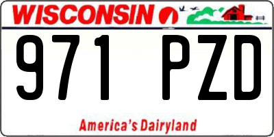 WI license plate 971PZD