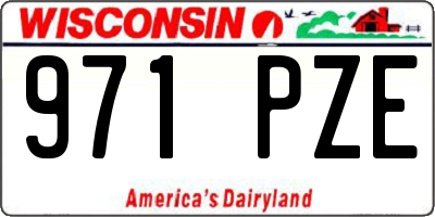 WI license plate 971PZE