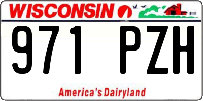 WI license plate 971PZH