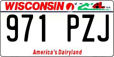 WI license plate 971PZJ