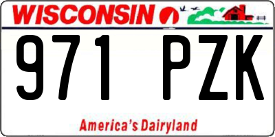 WI license plate 971PZK