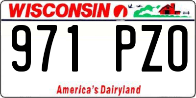 WI license plate 971PZO