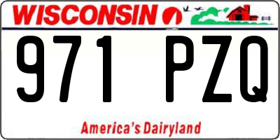 WI license plate 971PZQ