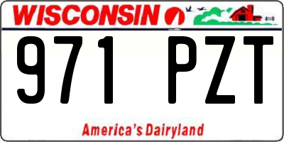 WI license plate 971PZT
