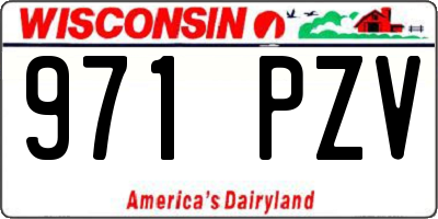 WI license plate 971PZV