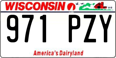 WI license plate 971PZY