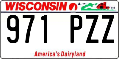 WI license plate 971PZZ