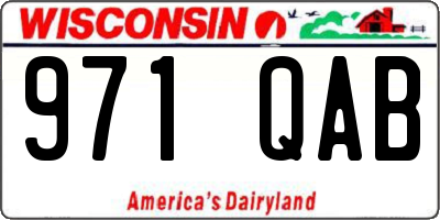 WI license plate 971QAB