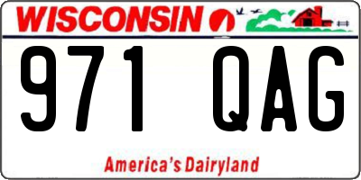 WI license plate 971QAG