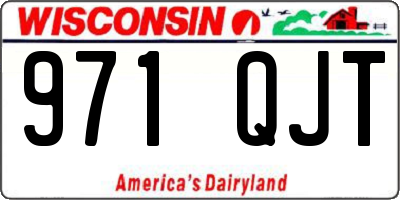WI license plate 971QJT