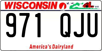WI license plate 971QJU